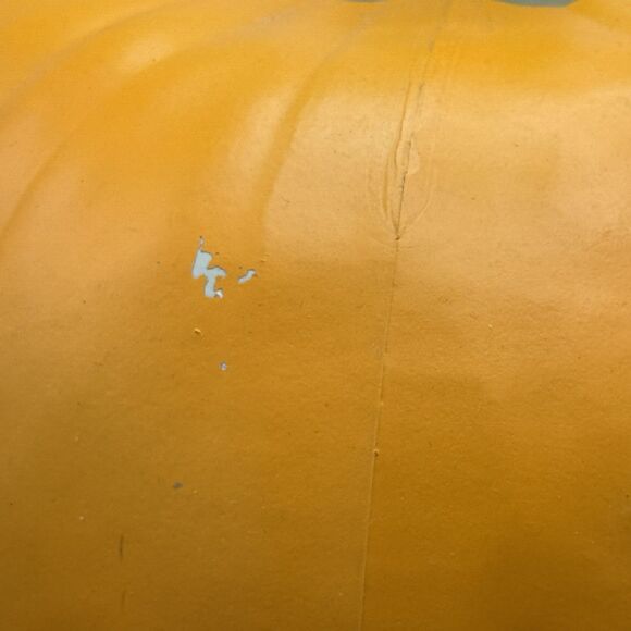 Unmarked Halloween Pumpkin Jack o'Lantern Blow Mold Light Incl 8" Tall - Picture 4 of 14